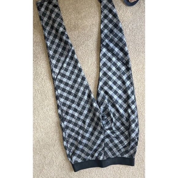 Nike Pro Womens Black Grey Leggings Compression Dri Fit Geometric Size Large - Picture 2 of 4